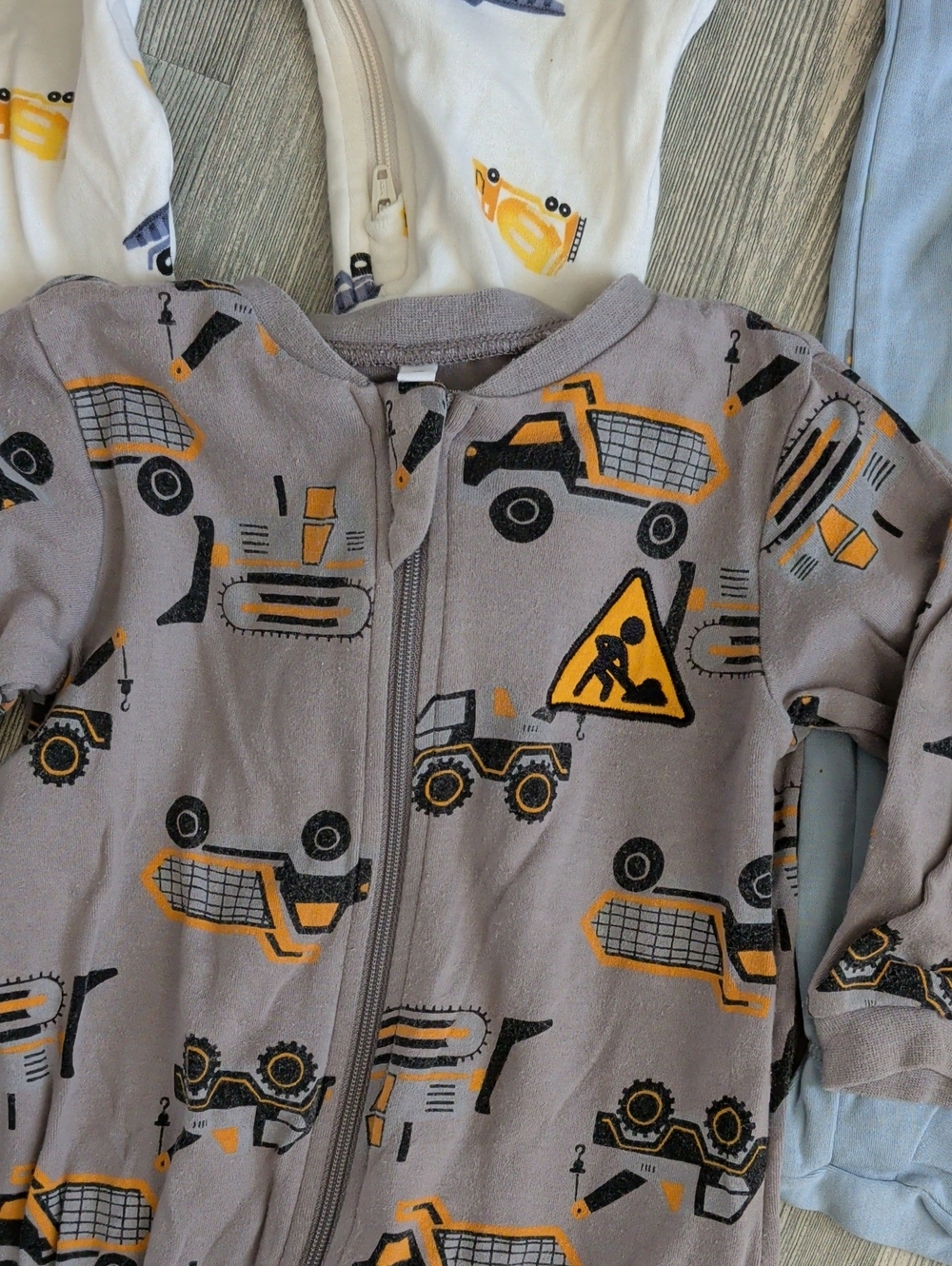 Pekkle Baby Boys Zip-Up Sleep and Play Footed Pajamas 4-Pack Baby 6M 4-Piece - Picture 5 of 5